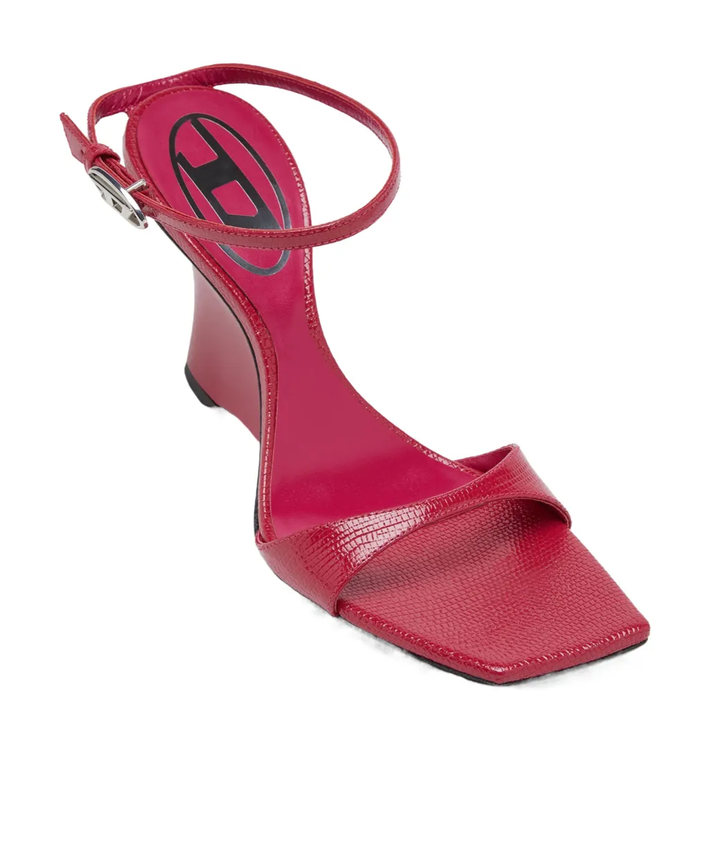 Diesel D-Amber Wedge Sandals