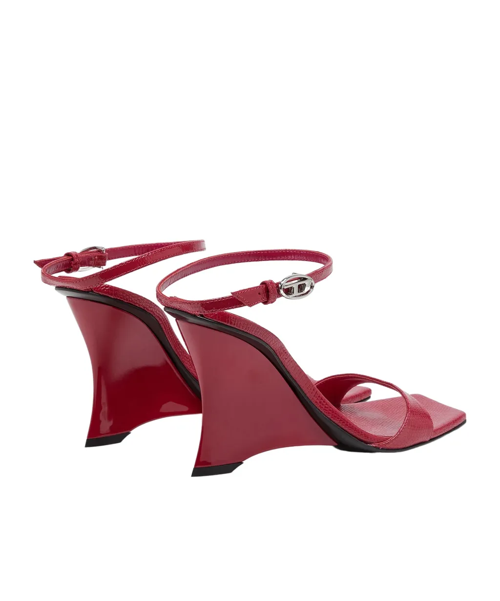 Diesel D-Amber Wedge Sandals