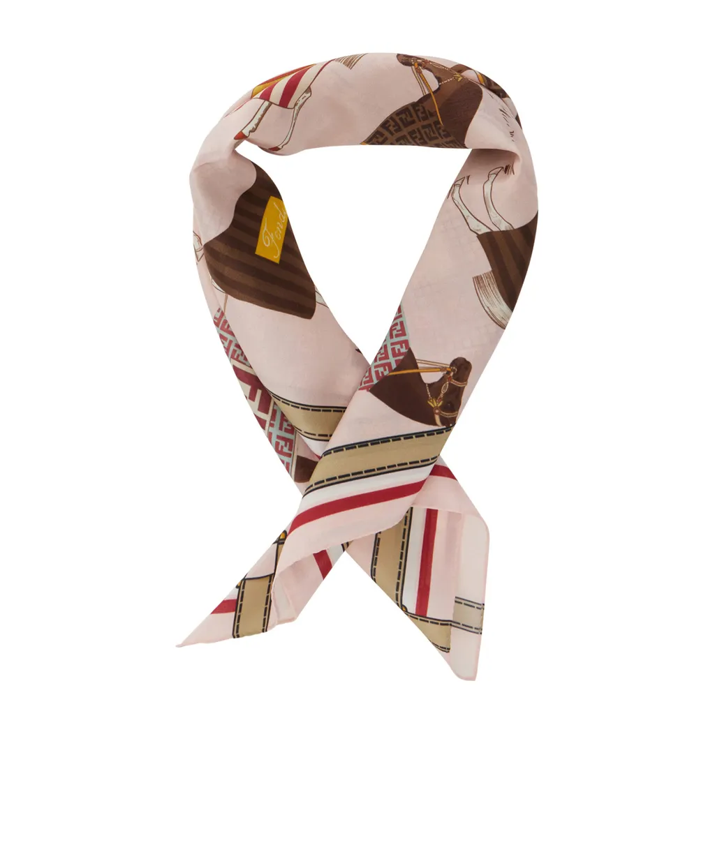 Fendi Kids Horse Print Scarf