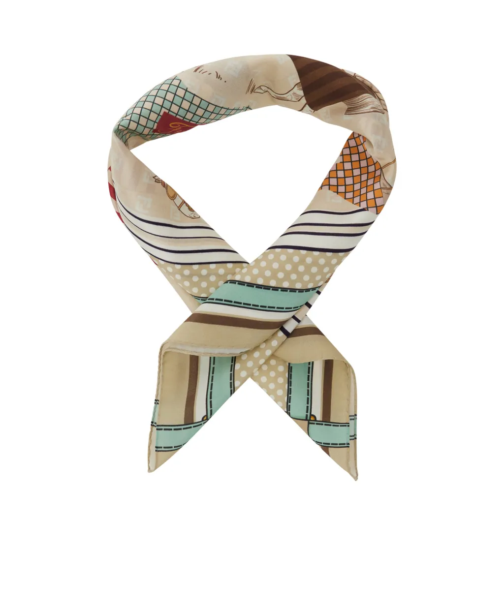 Fendi Kids Horse Print Scarf