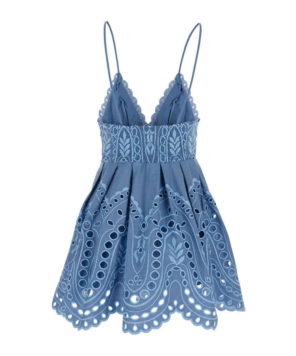 Charo Ruiz Nix Embroidered Mini Dress