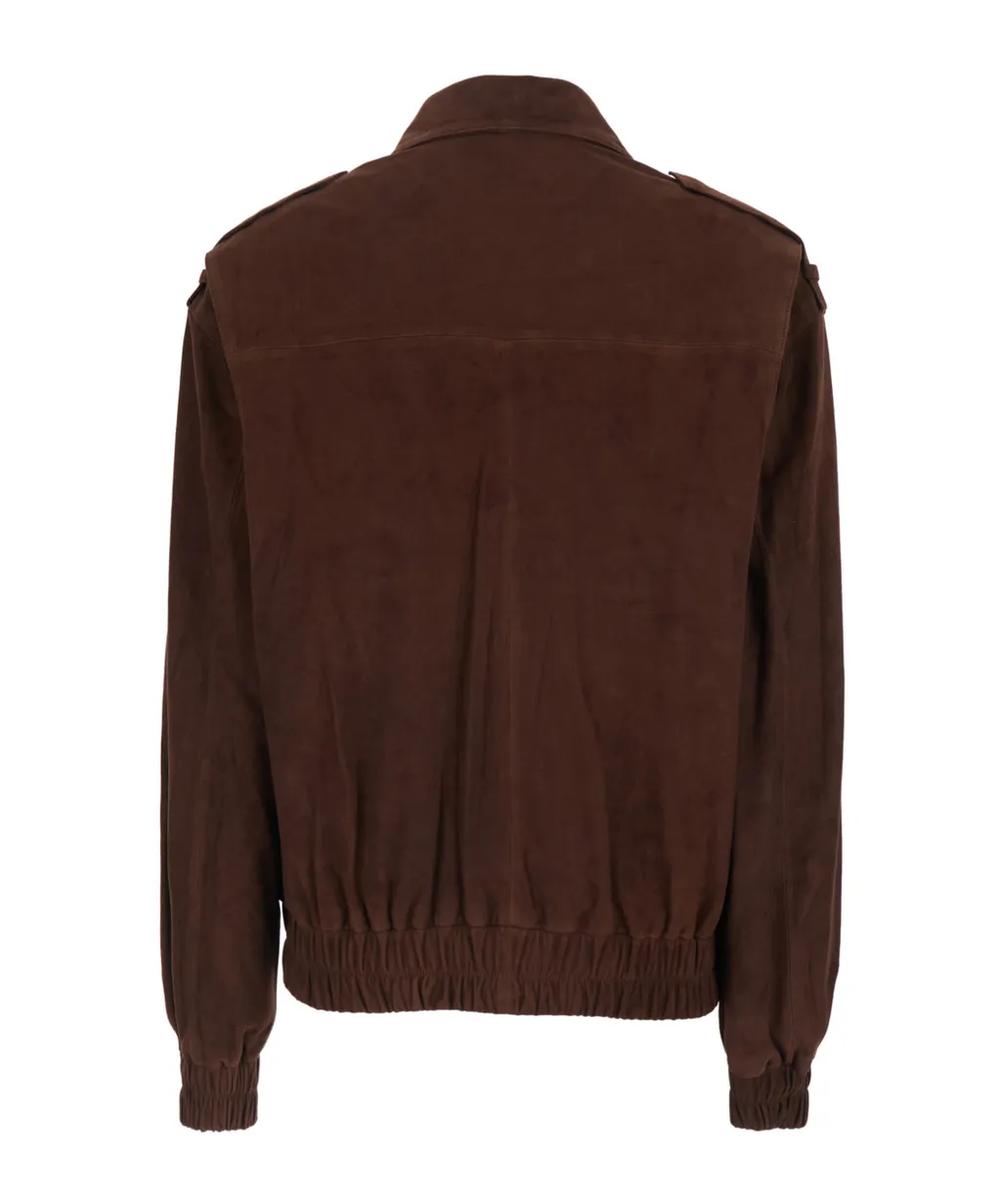 Arma Halti Suede Bomber Jacket