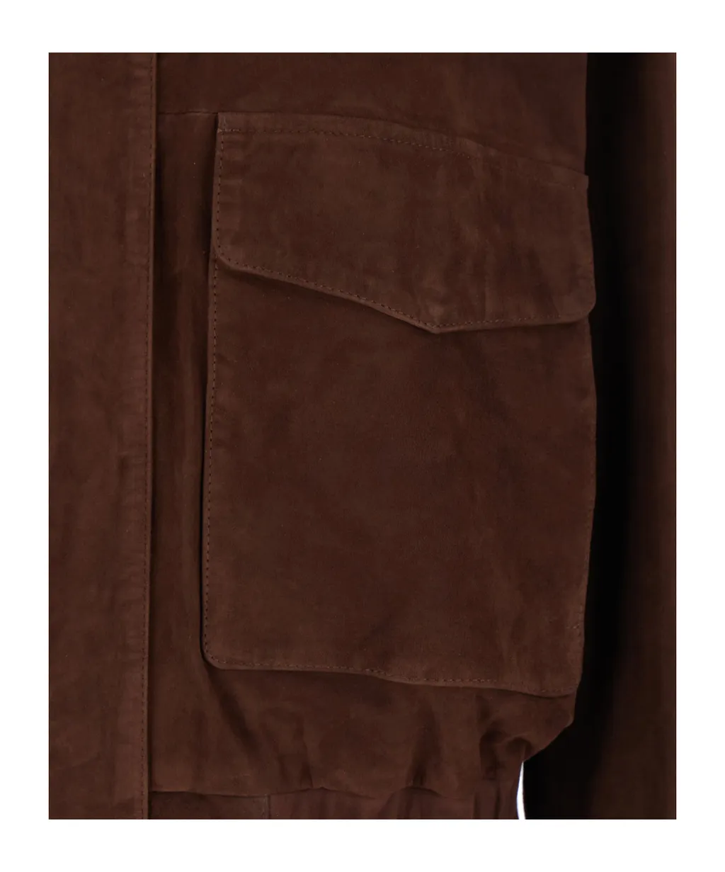 Arma Halti Suede Bomber Jacket