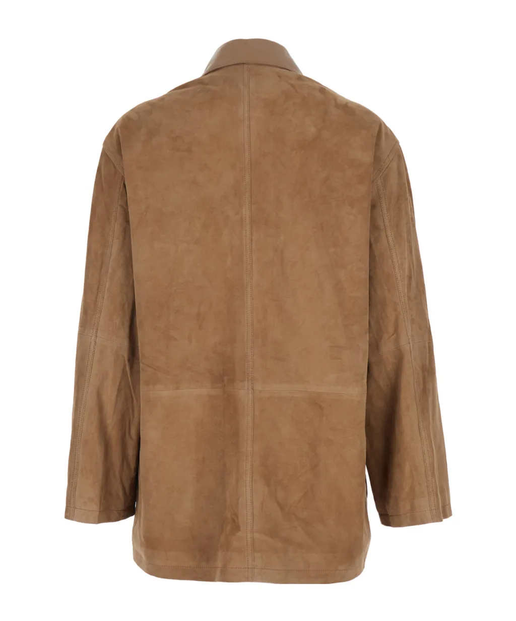 Arma Kaylee Suede Patch Pocket Coat
