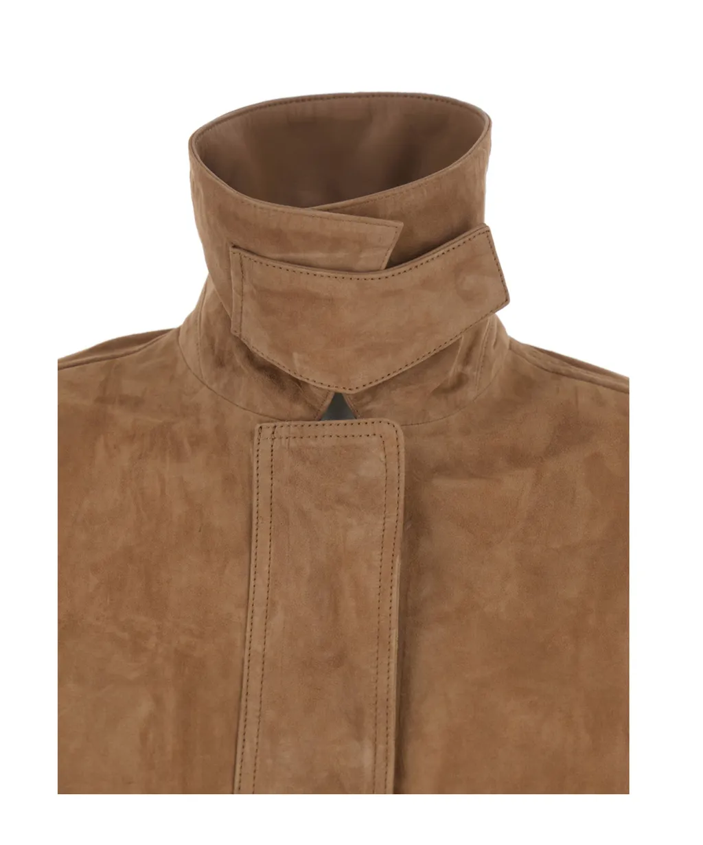 Arma Kaylee Suede Patch Pocket Coat