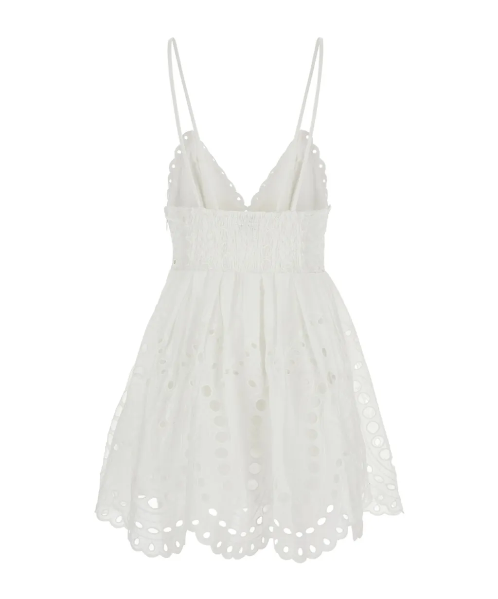 Charo Ruiz Nix Broderie Mini Dress