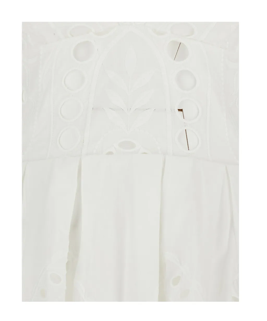 Charo Ruiz Nix Broderie Mini Dress