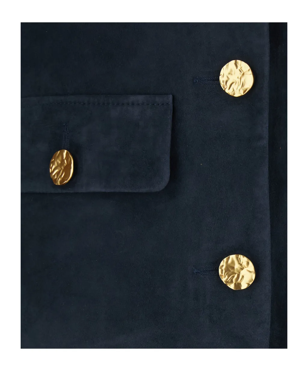 Arma Lorenne Suede Button-Up Jacket