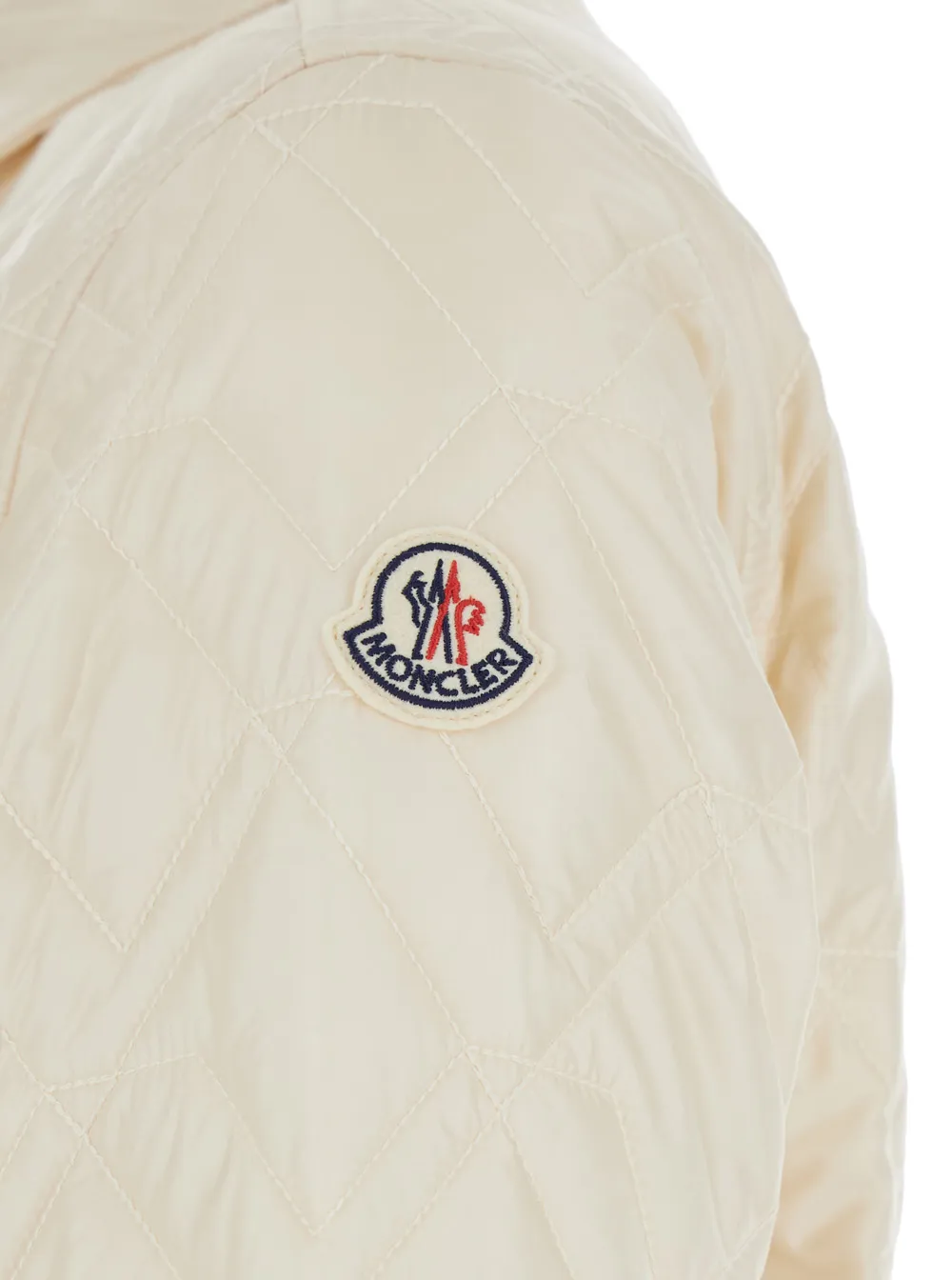 Moncler Diamond-Quilted Padded Shirt Jacket