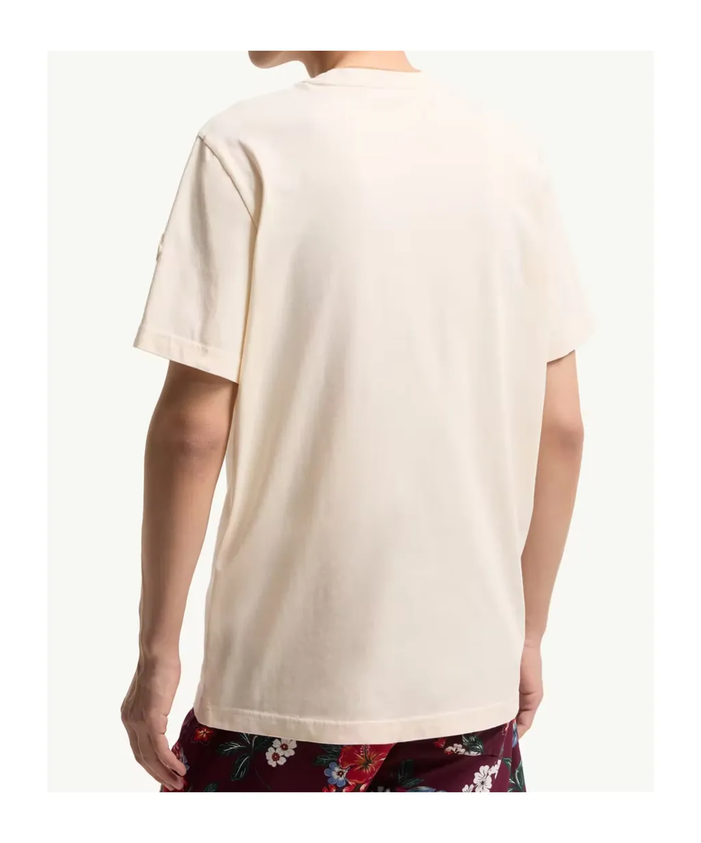 Moncler Logo Embroidered Crewneck T-Shirt