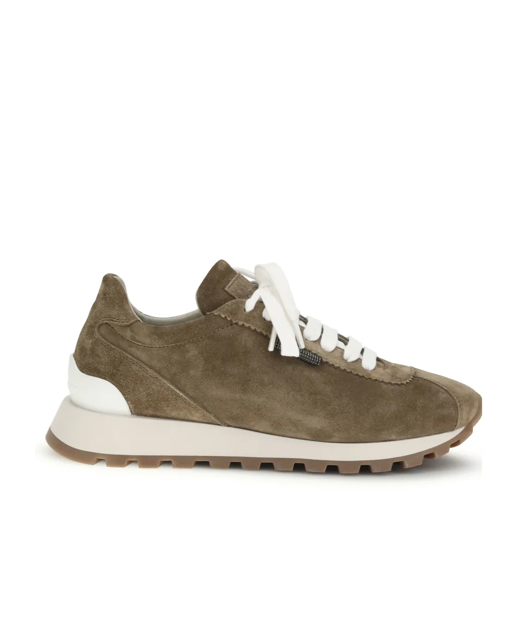 Lace-Up Panelling Sneakers