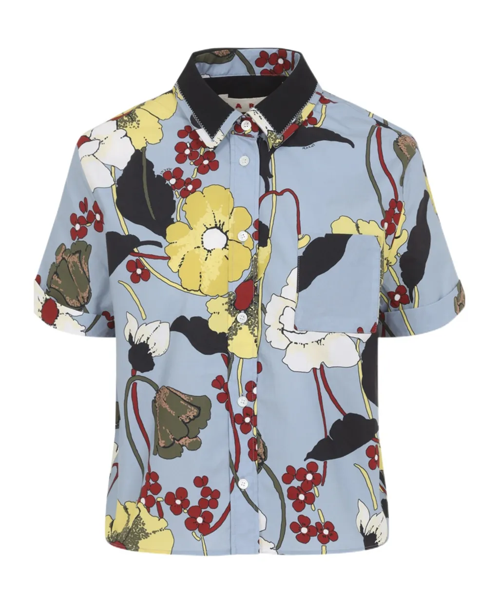Marni Floral-Print Buttoned Shirt