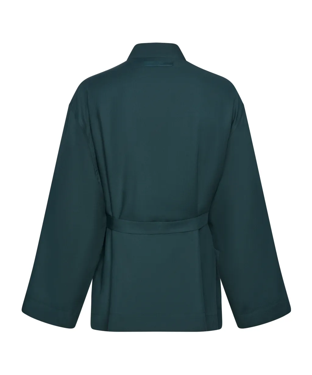 Zegna Long Sleeve Belted Jacket
