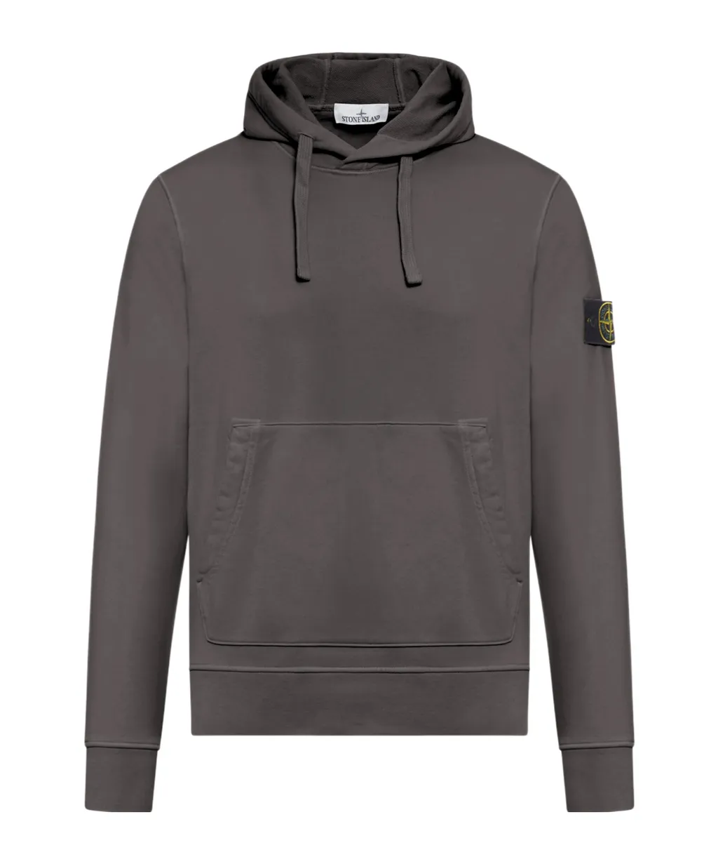 Stone Island Logo Patch Drawstring Hoodie