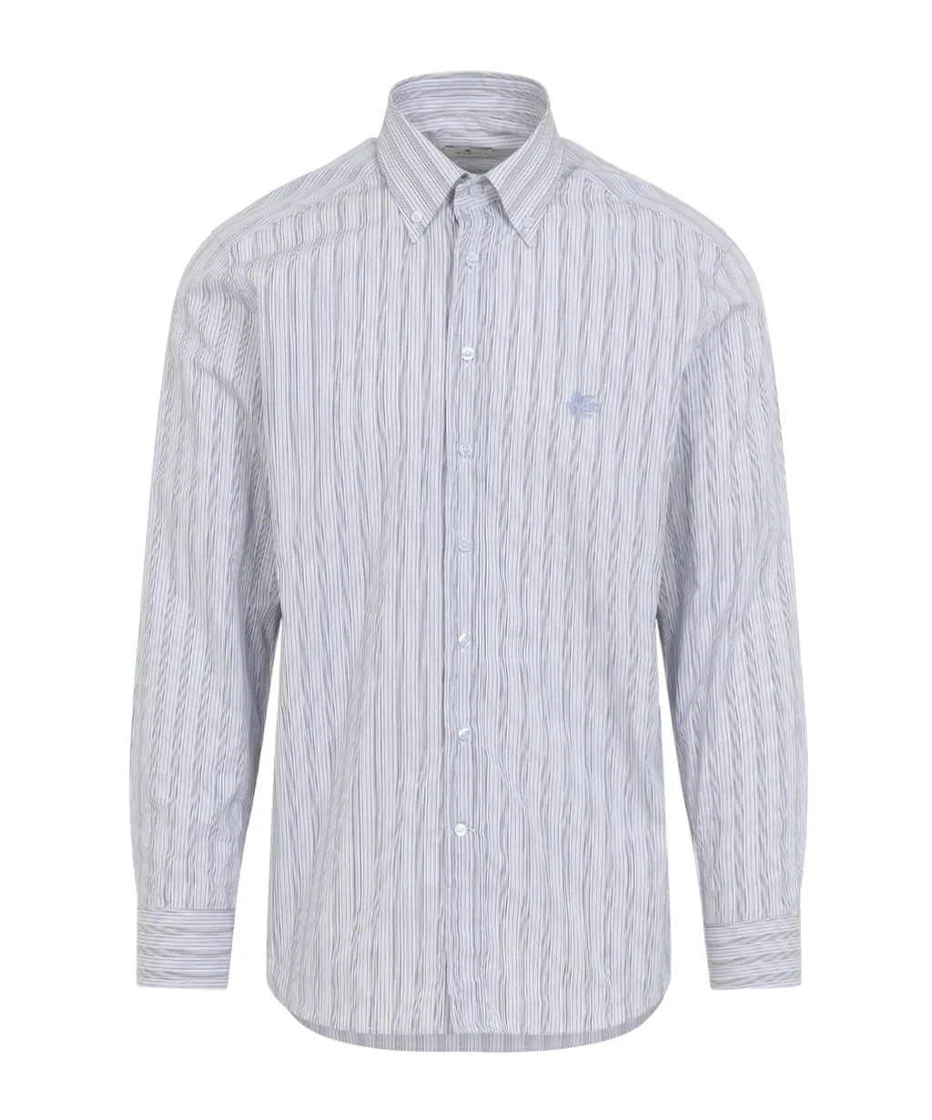 Striped Logo-Detail Shirt