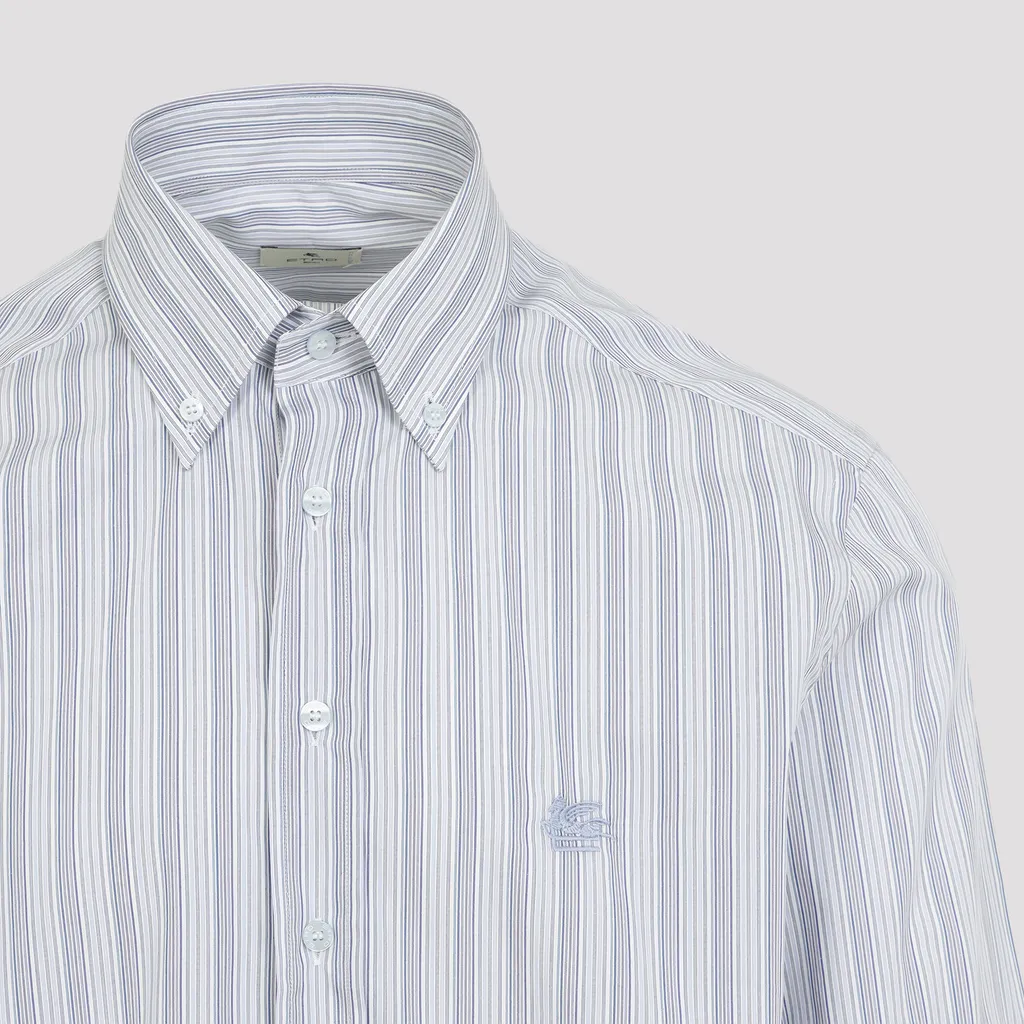 Striped Logo-Detail Shirt
