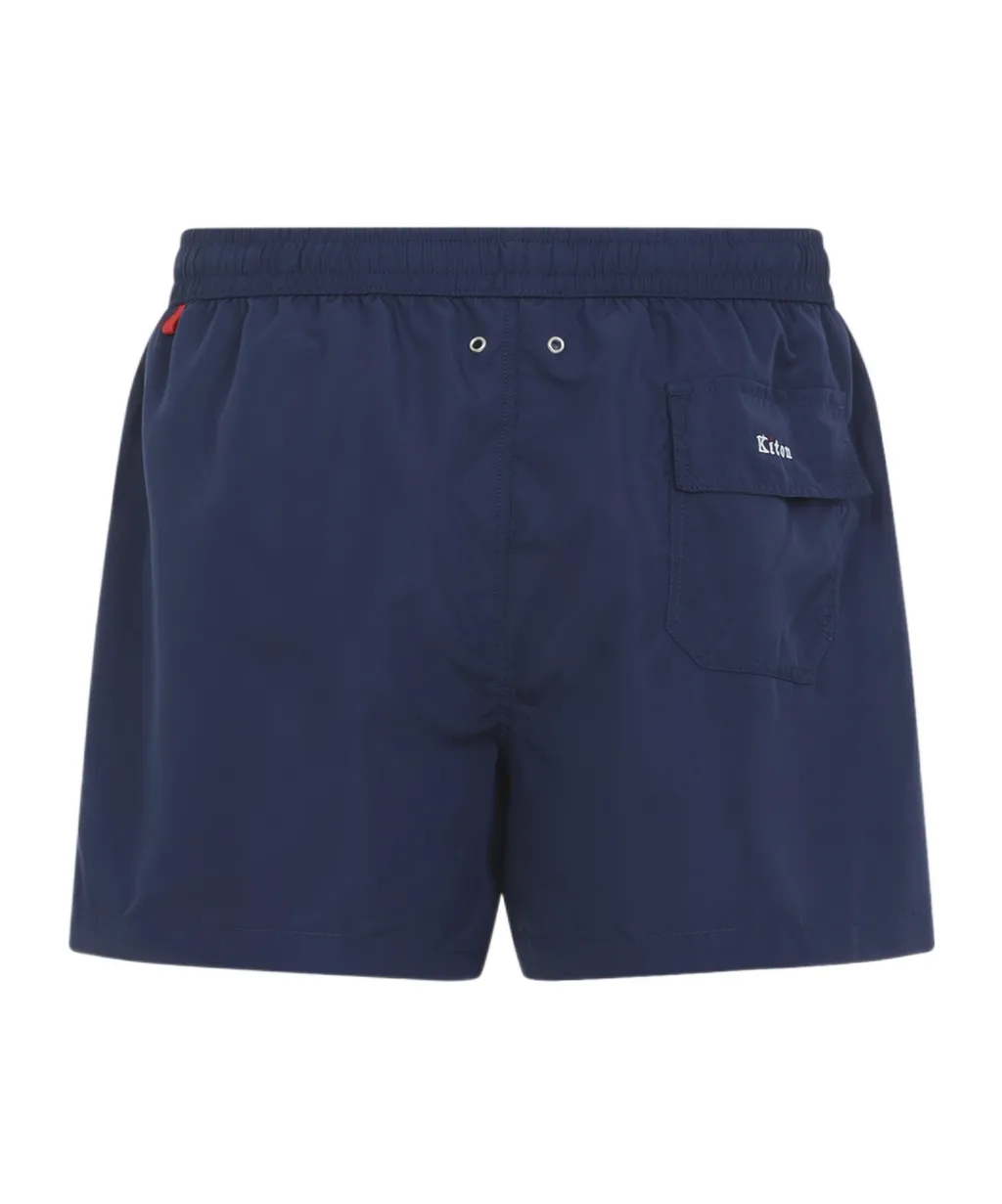 Kiton Elastic Waist Drawstring Swim Shorts