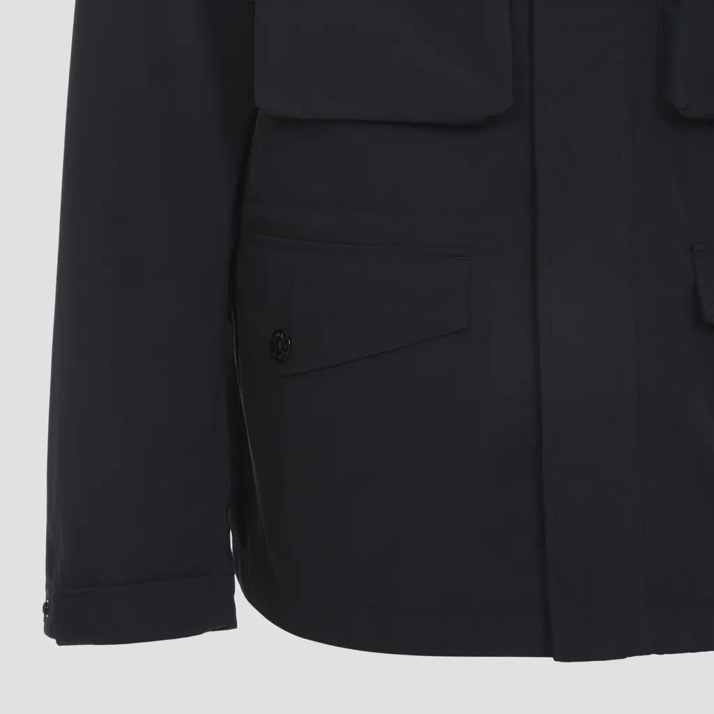 Stone Island Logo Patch Pocket Detail Jacket