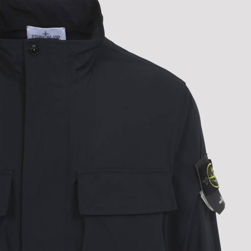 Stone Island Logo Patch Pocket Detail Jacket