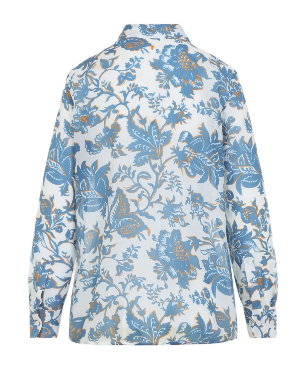 Floral-Print Buttoned Shirt