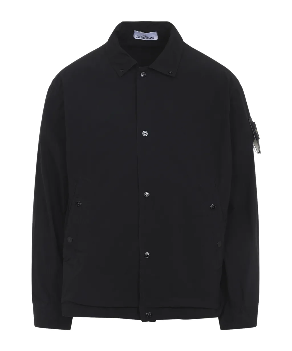 Stone Island Logo Patch Buttoned Jacket