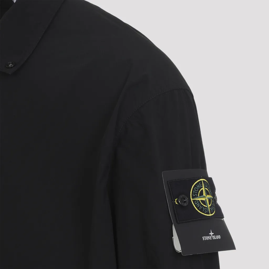 Stone Island Logo Patch Buttoned Jacket