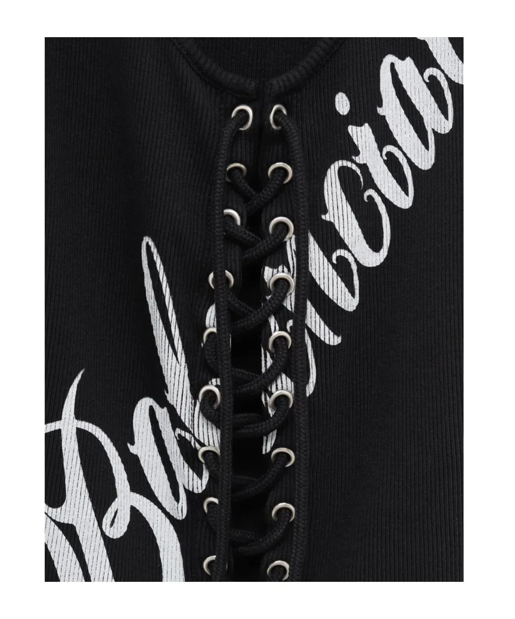 Lace-Up Tank Top
