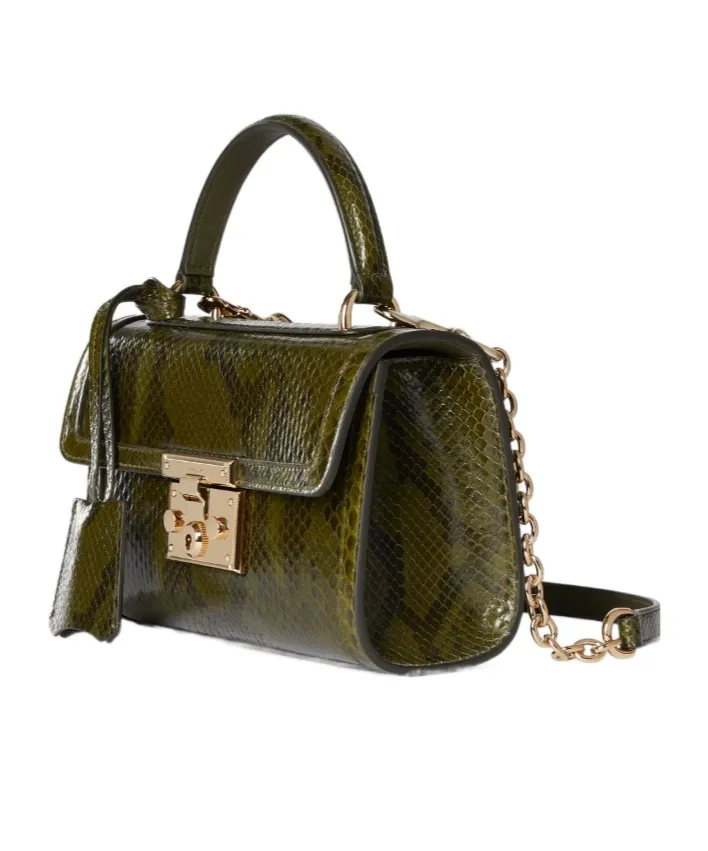 Padlock Python Small Top Handle Bag