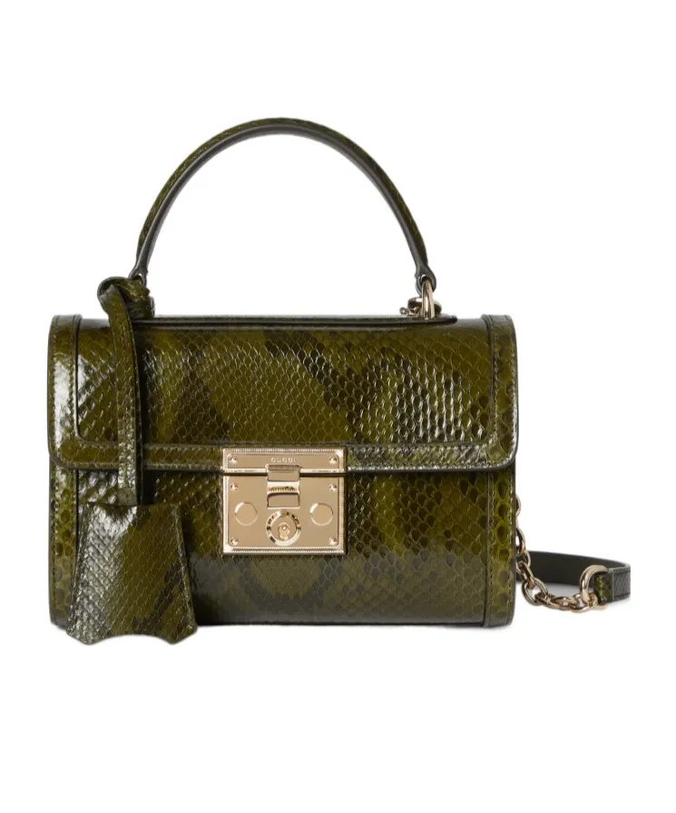 Padlock Python Small Top Handle Bag