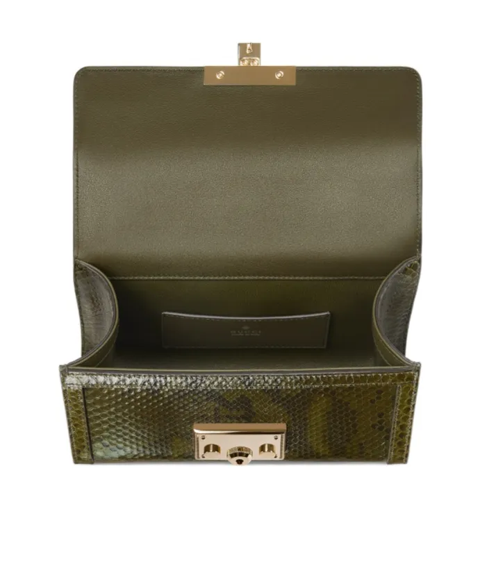Padlock Python Small Top Handle Bag