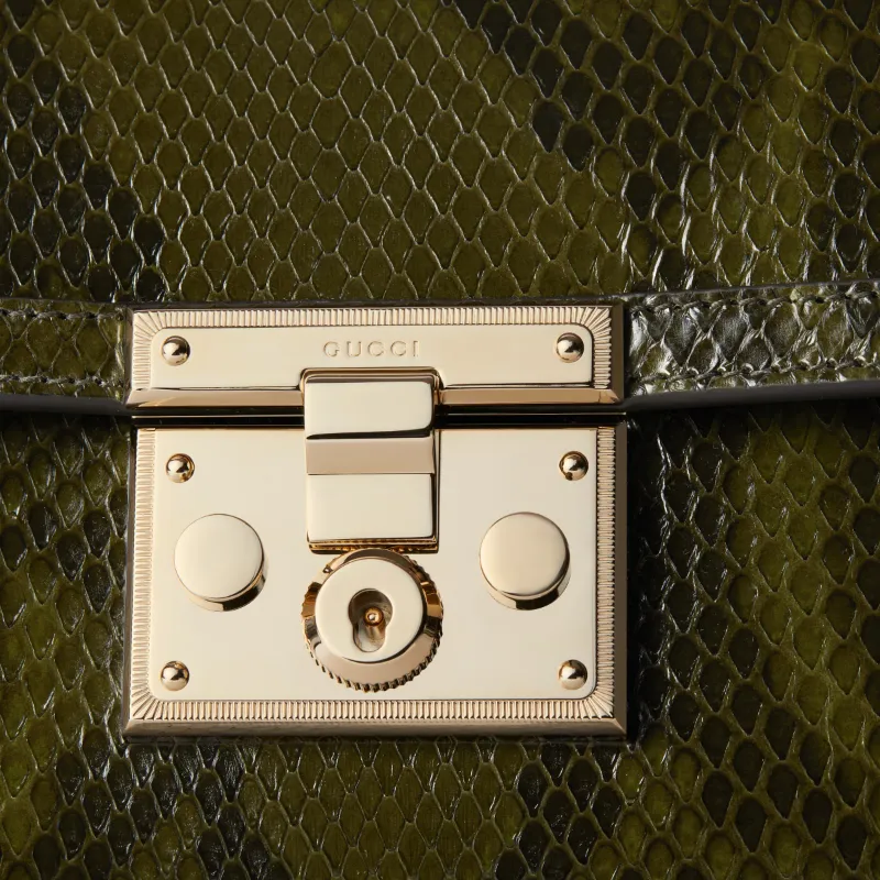 Padlock Python Small Top Handle Bag