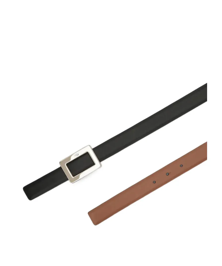 Belle Vivier Square-Buckle Belt