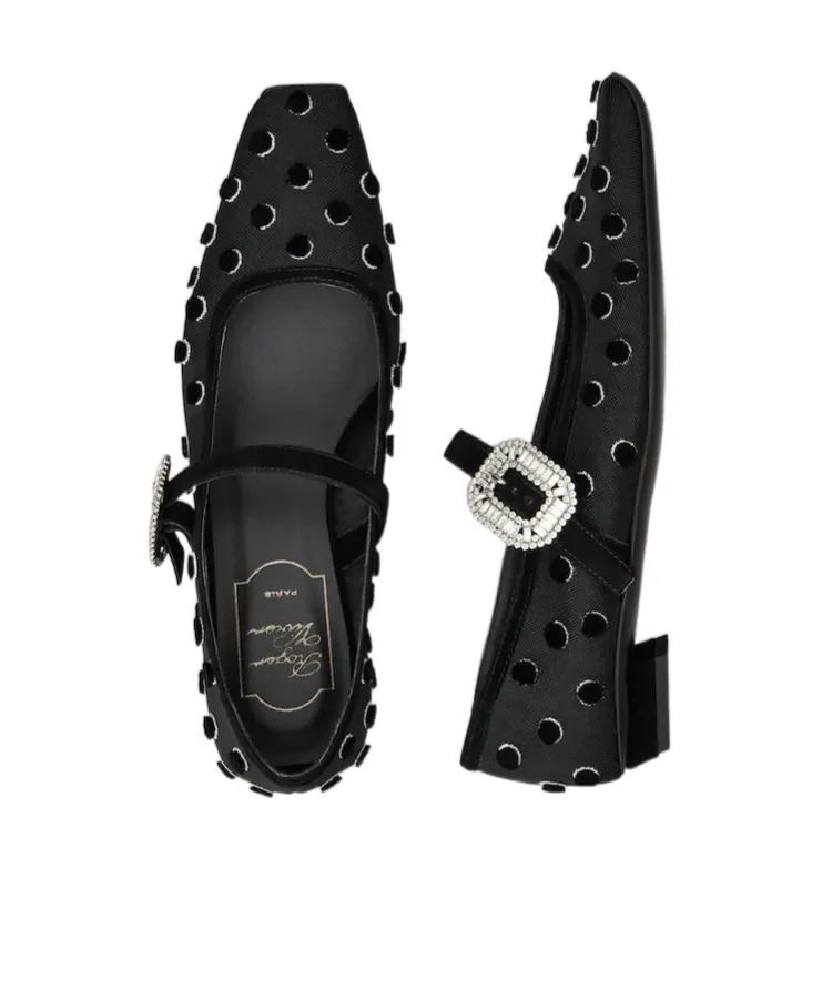 Roger Vivier Buckle-Embellished Ballet Flats