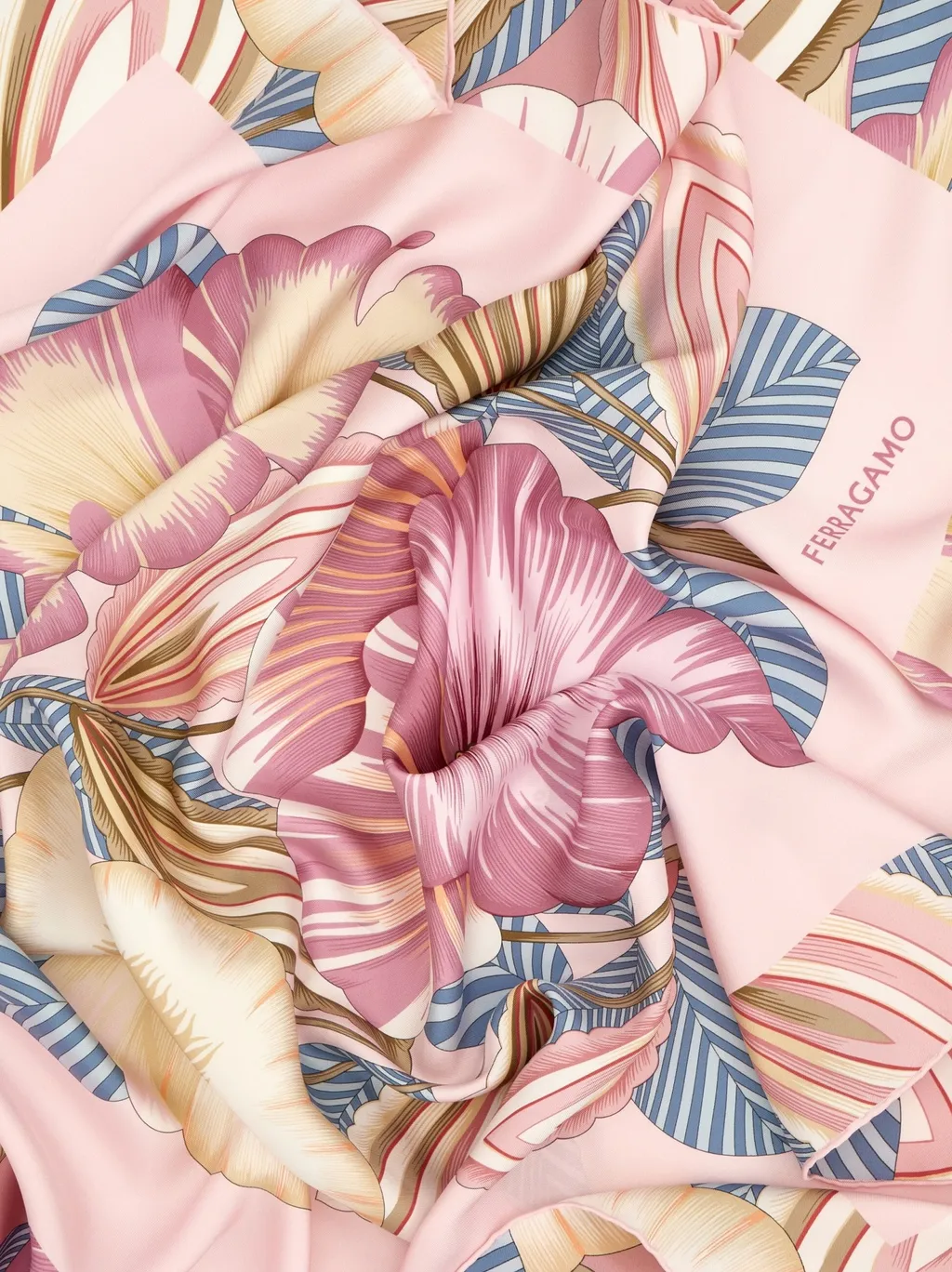 Brezza Print Silk Scarf