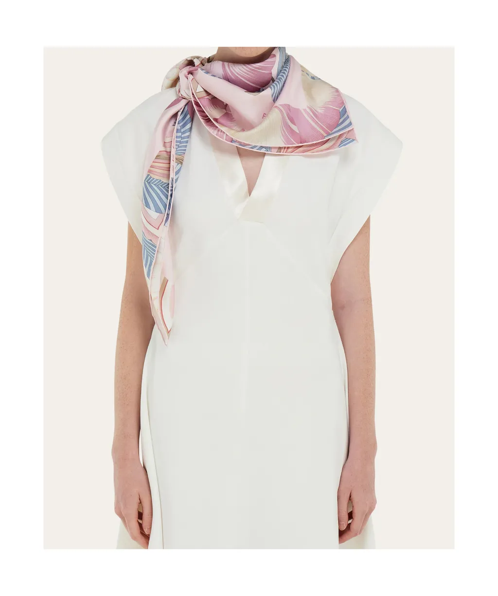 Brezza Print Silk Scarf