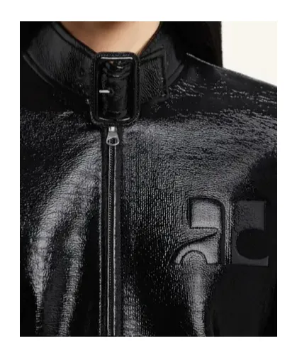 Courrges Buckle-Neck Zipped City Jacket