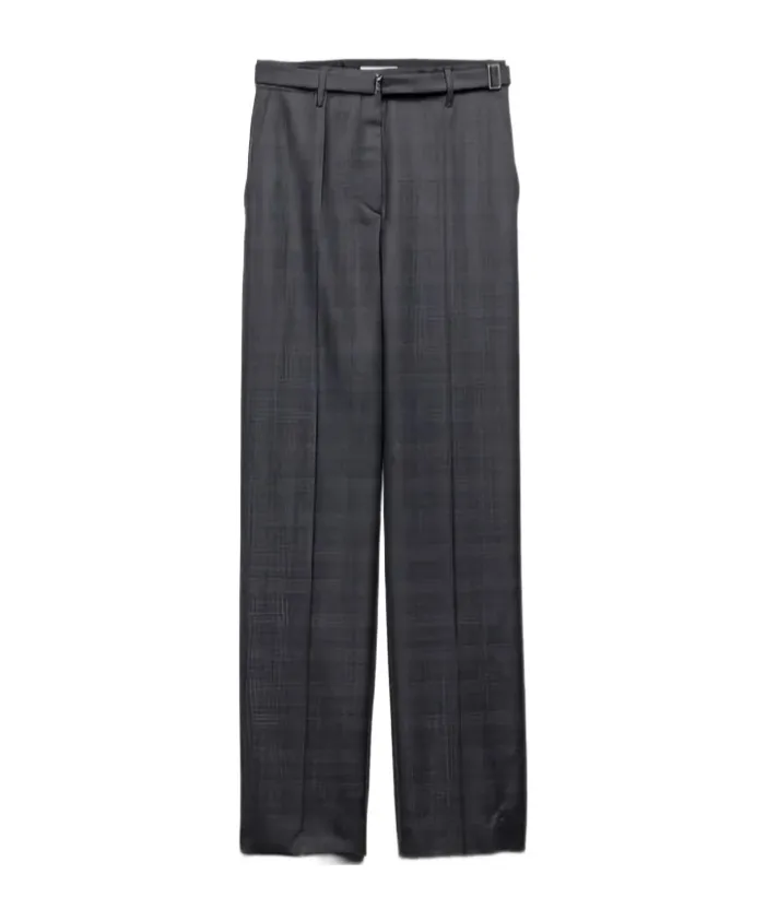 Pleated Belted Trousers