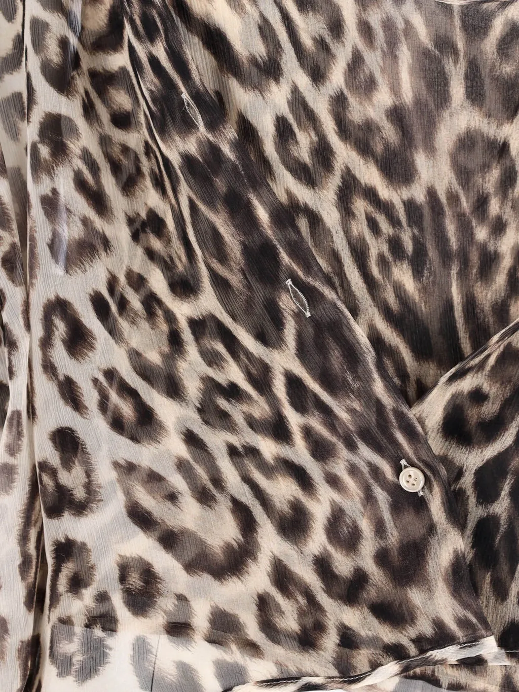 Ermanno Scervino Leopard Print Shirt