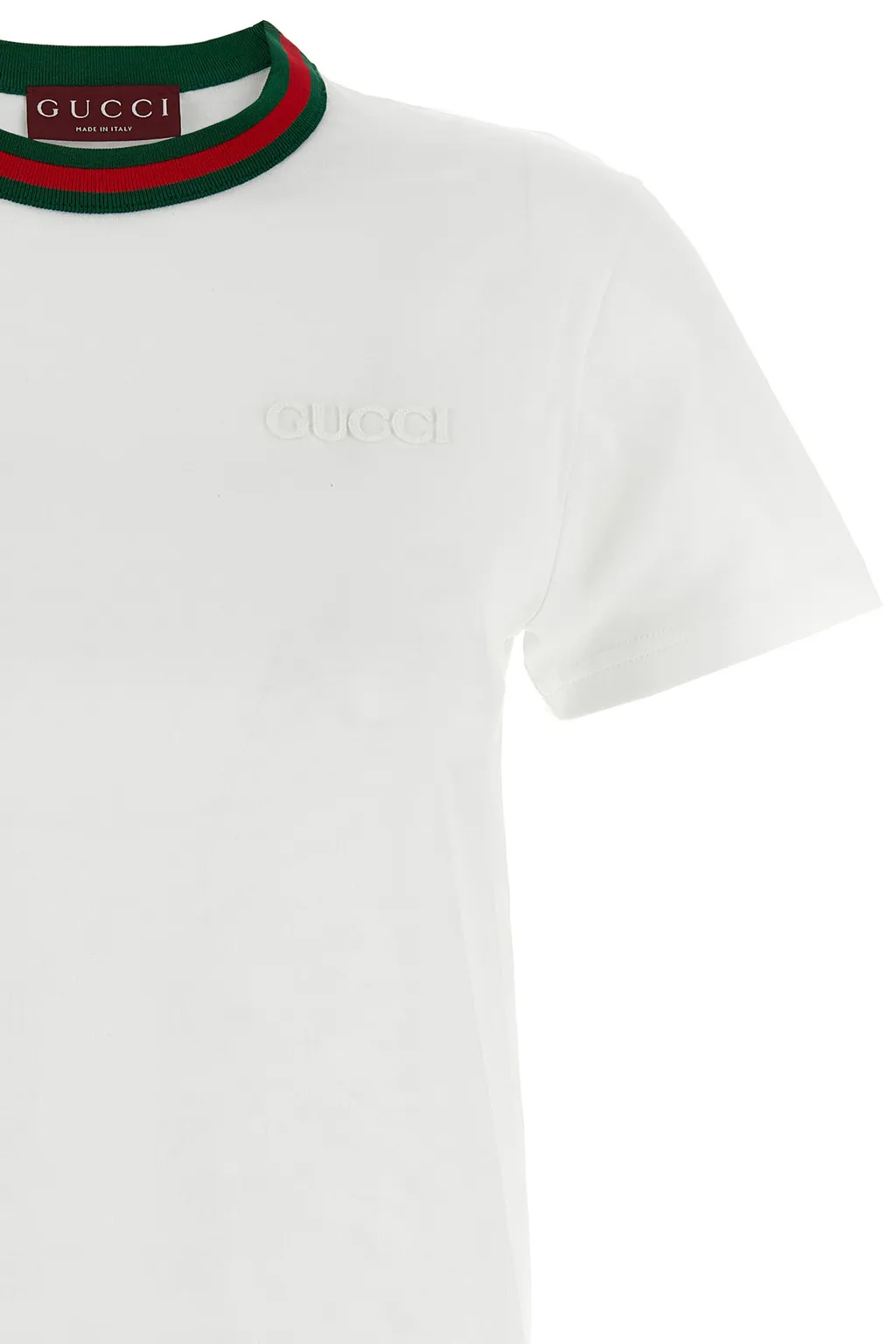 Gucci Web Detailed Jersey T-Shirt