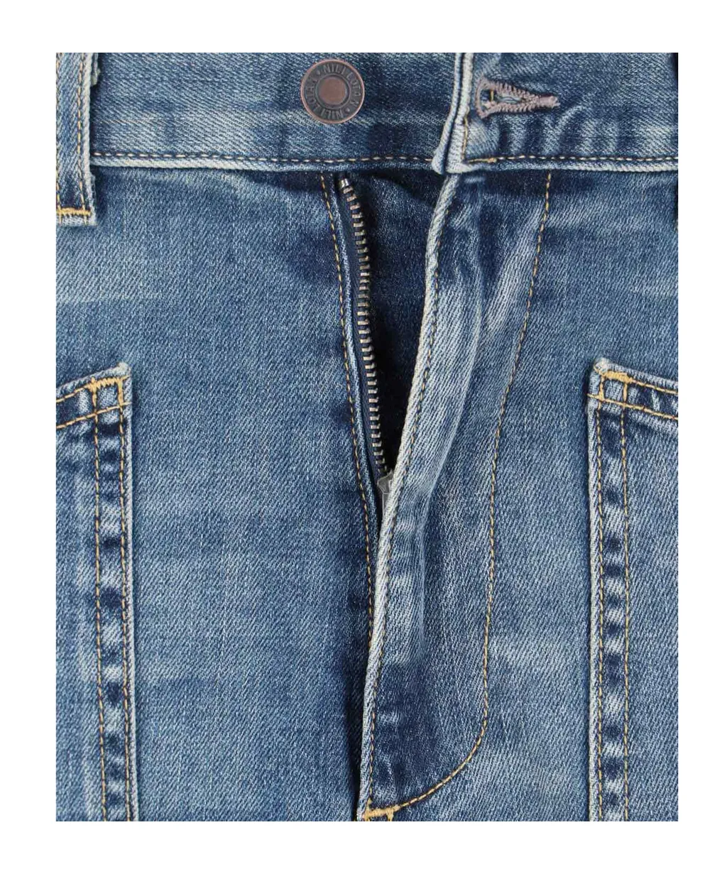 Faded Detail Jeans