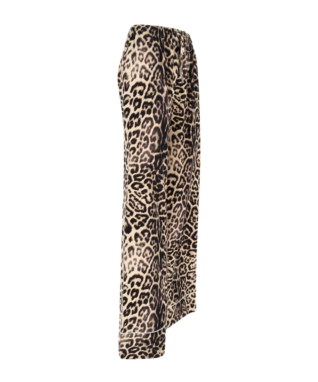 Ermanno Scervino Leopard Straight Leg Trousers