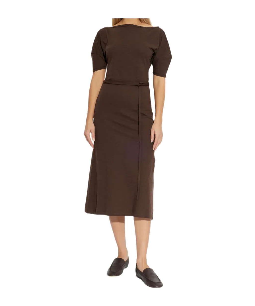 Lemaire Short Sleeve Off Shoulder Dress