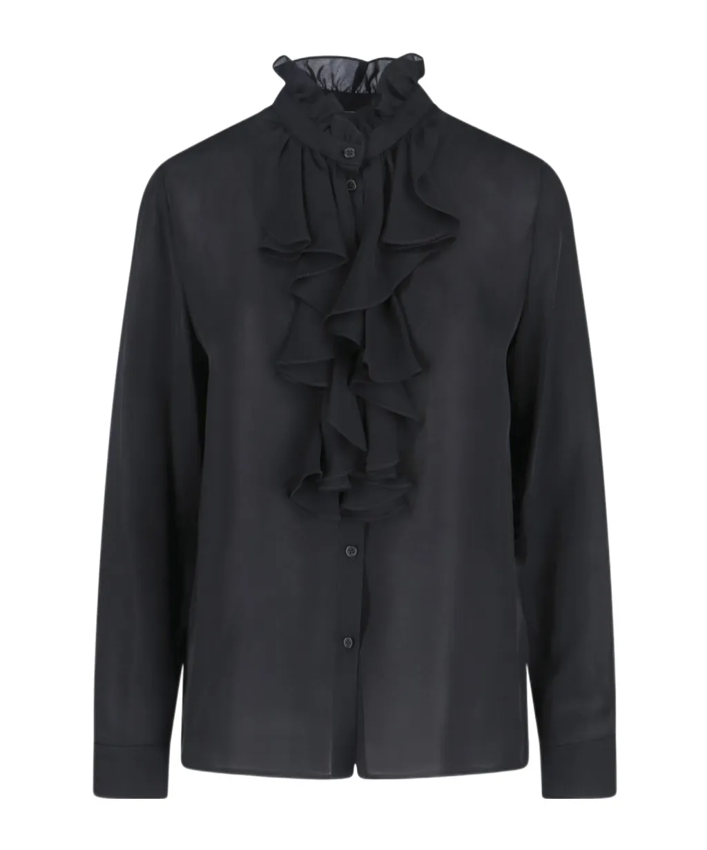 Ruffled Collar Shirt