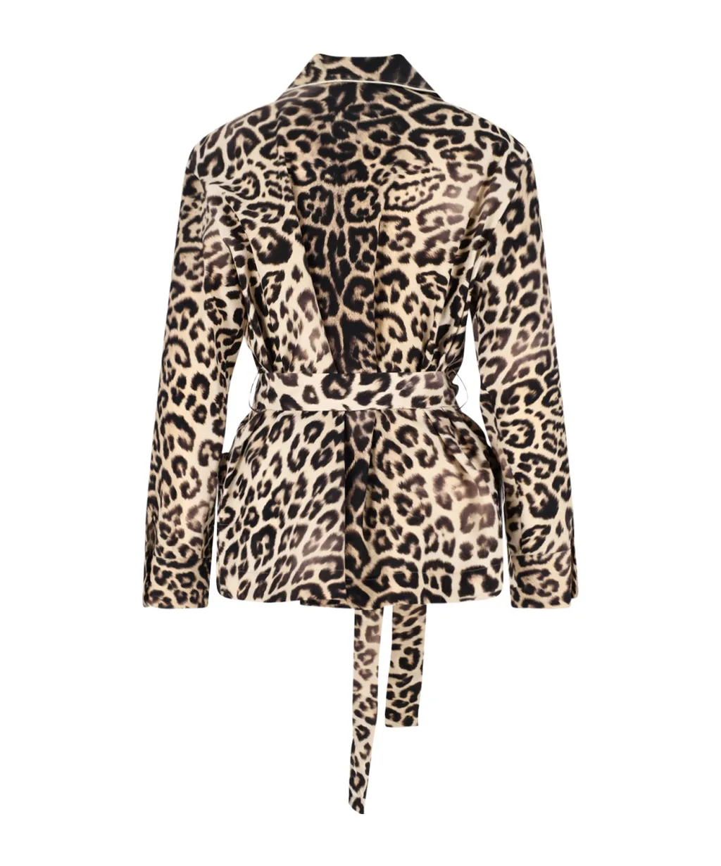 Ermanno Scervino Leopard Belted Top