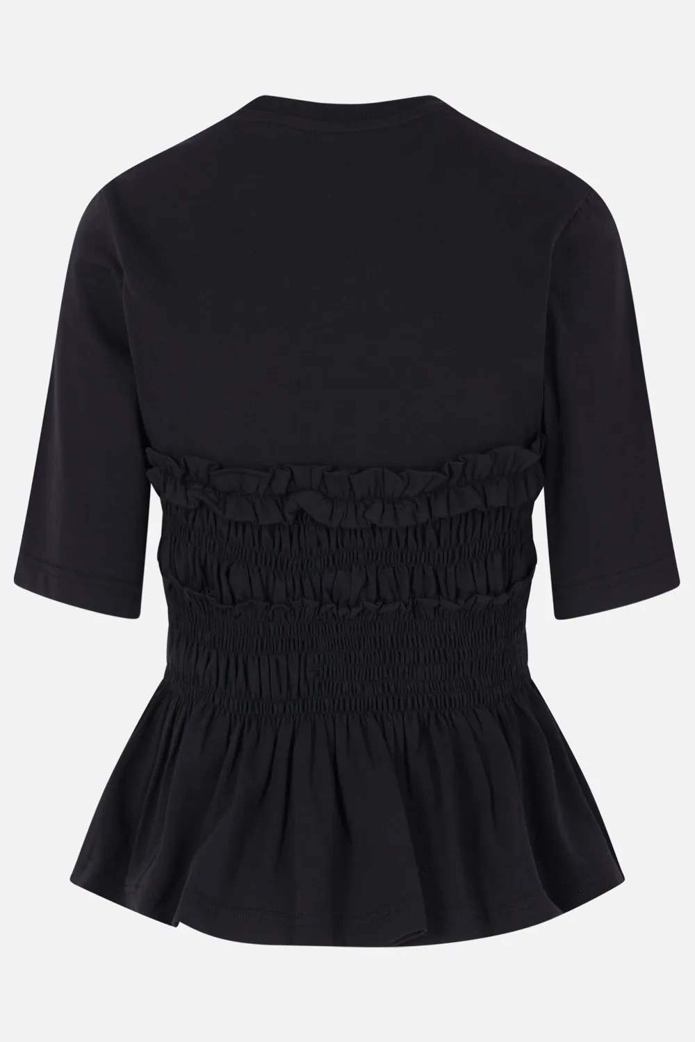 Cecilie Bahnsen Smocked Peplum T-Shirt