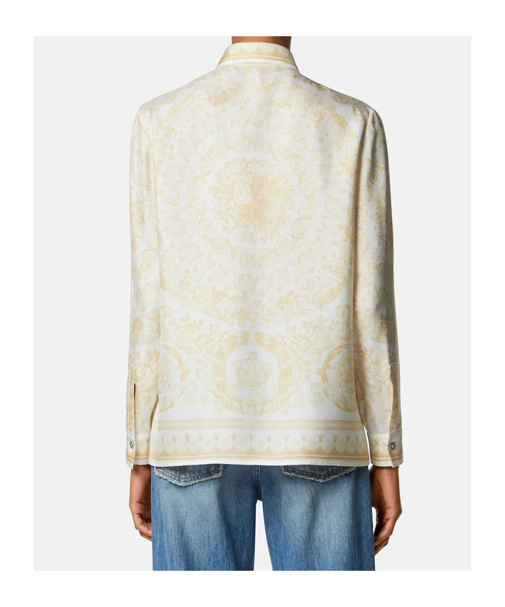 Versace Pattern-Printed Long-Sleeved Shirt