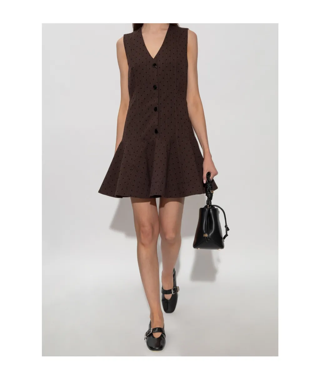 Flock Check Suiting Dress