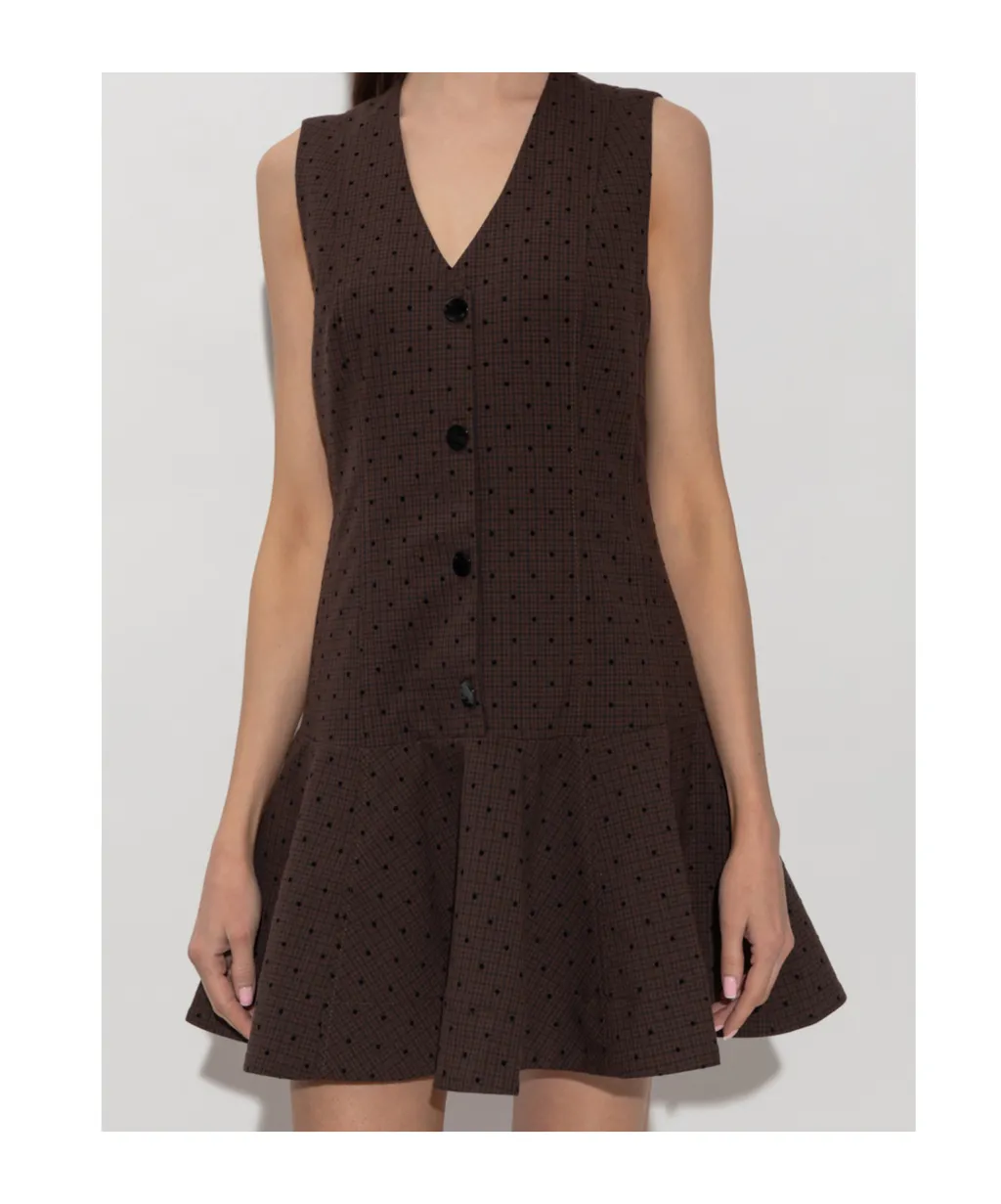 Flock Check Suiting Dress