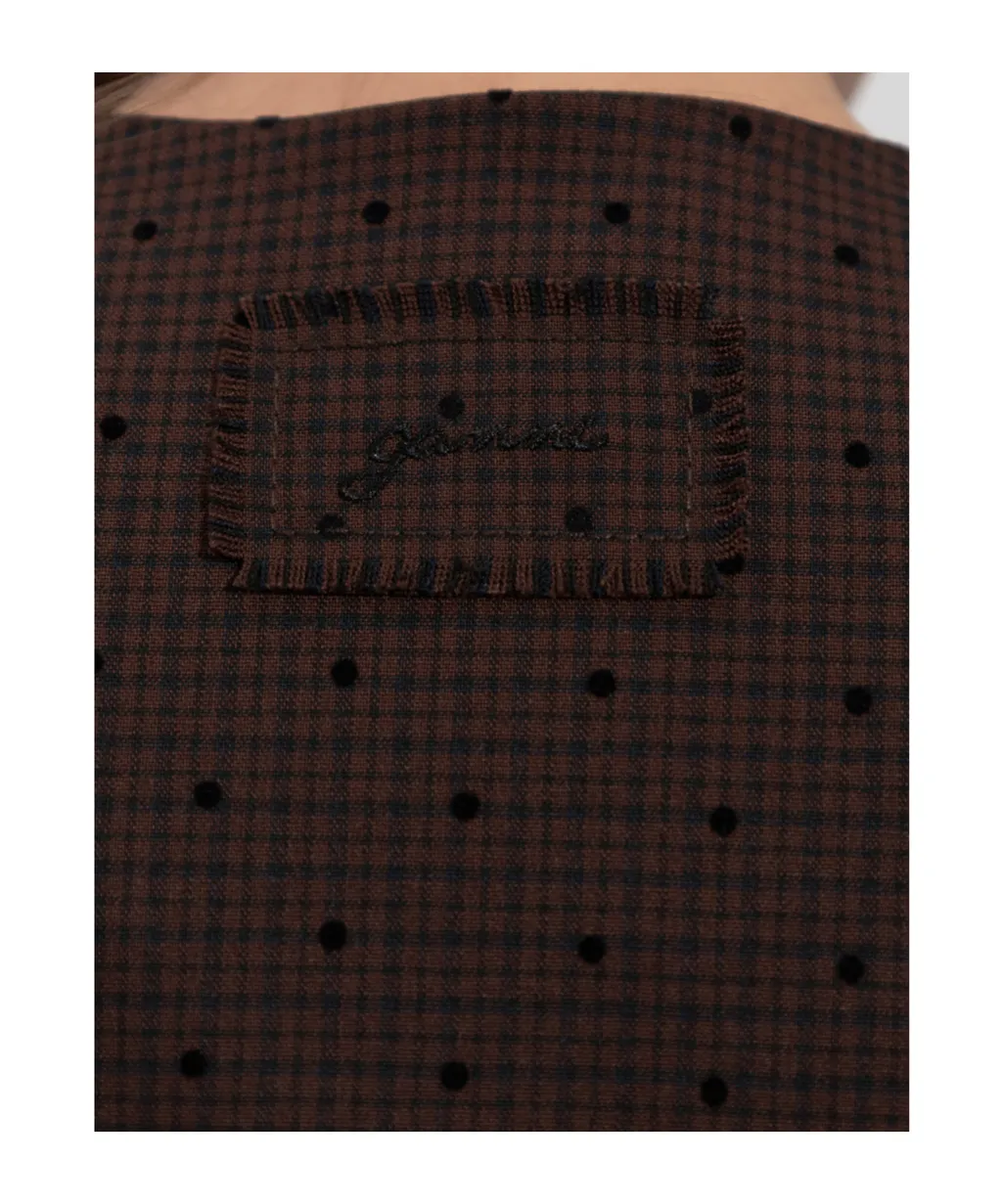 Flock Check Suiting Dress