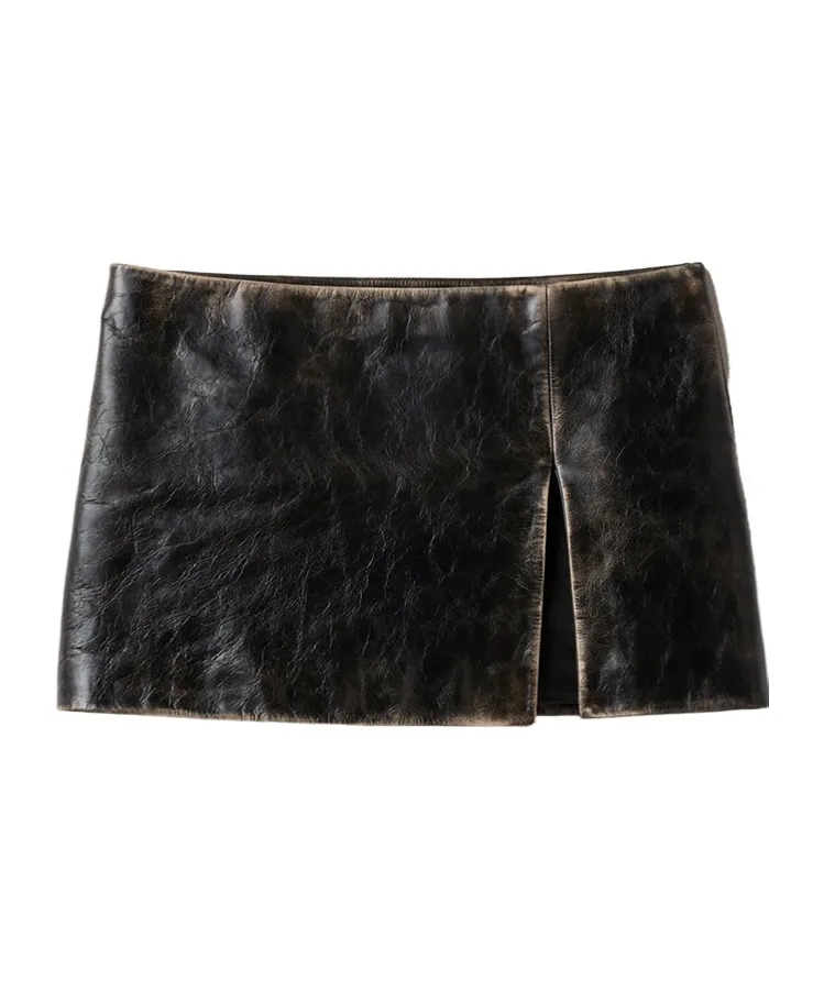 Miu Miu Slit-Detailed Mini Skirt